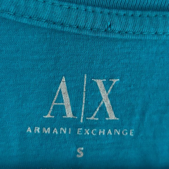 Bright Blue Armani Exchange T-Shirt - Picture 2 of 2